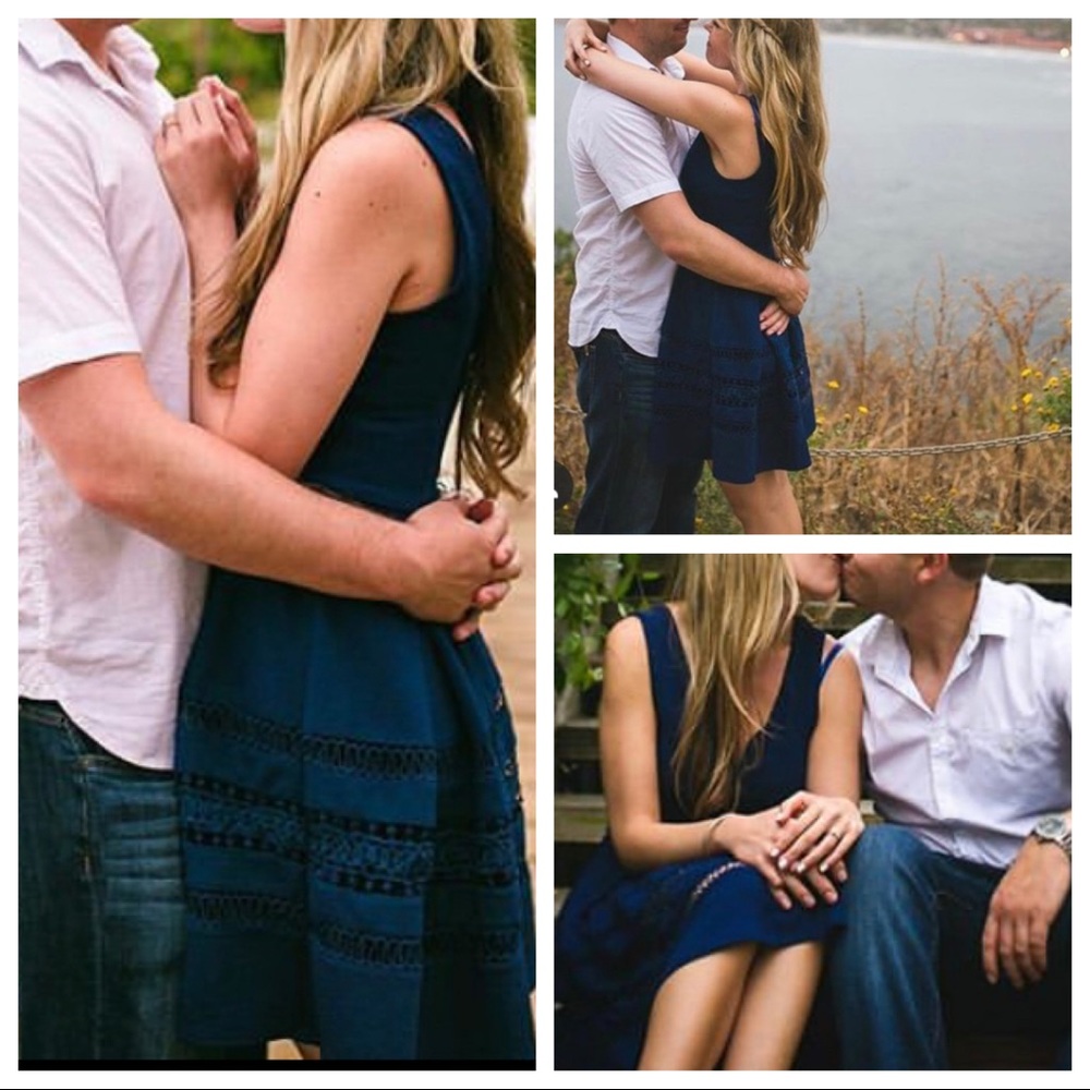 Francesca’s Dark blue dress
